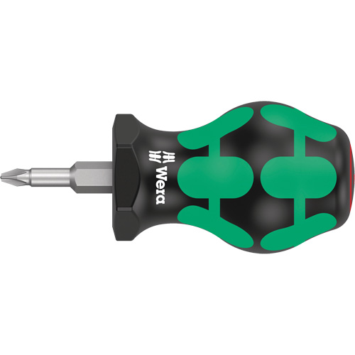 Stubby Phillips Screwdriver, #1, 4" L, Plastic Handle NTL Industrial