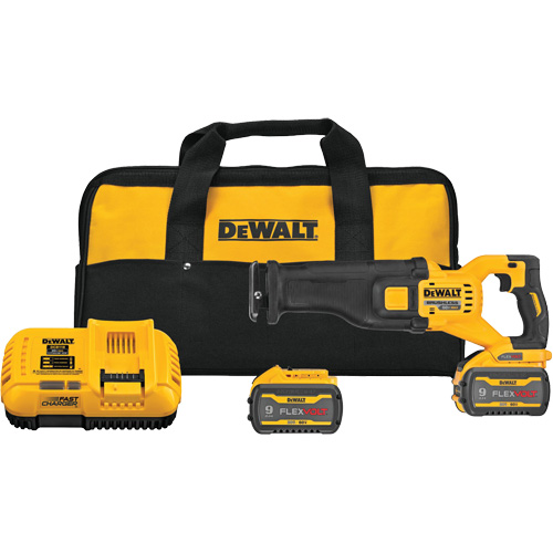 Ensemble de scie alternative sans balai FlexVolt Max, 60 V, Lithium-ion Bloc-pile, 0-3000 coups/min NTL Industrial