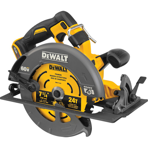 FlexVolt&reg; Max Brushless Circular Saw with Electric Brake (Tool Only), 7-1/4", 60 V NTL Industrial