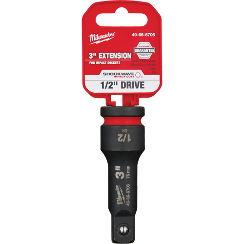 Rallonge pour douille Shockwave Impact Duty, Chocs, Prise 1/2", 3" lo NTL Industrial