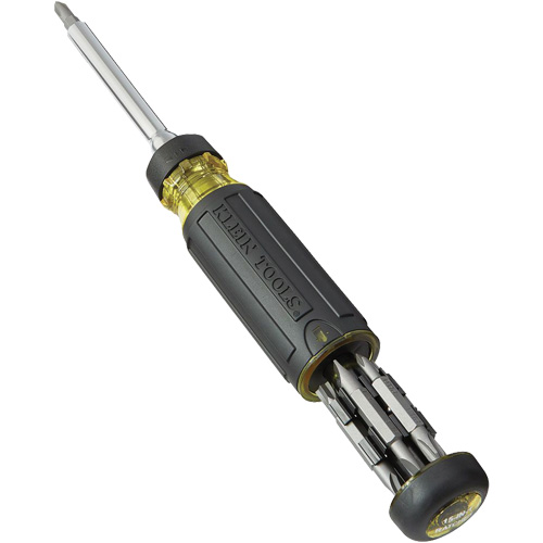 15-in-1 Multi-Bit Ratcheting Screwdriver, 8-3/4" L, Cushion Grip Handle NTL Industrial