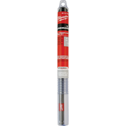 Shockwave Impact Duty Lineman's Fiberglass Drill Bit, 9/16", Carbide NTL Industrial