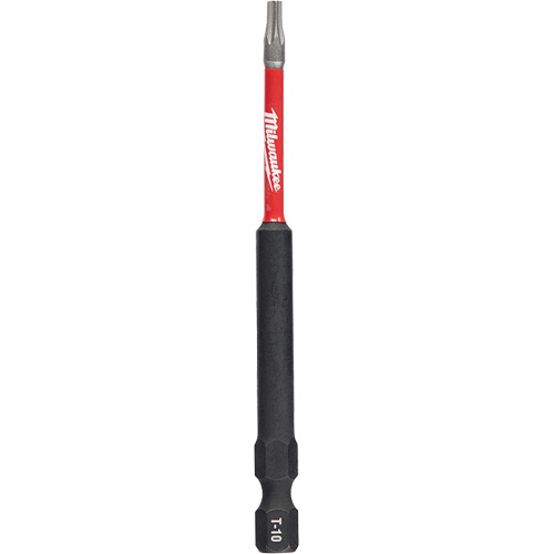 Shockwave Impact Duty Screwdriver Bit, Torx, T-10 Tip, 1/4" Drive Size, 3-1/2" Length NTL Industrial
