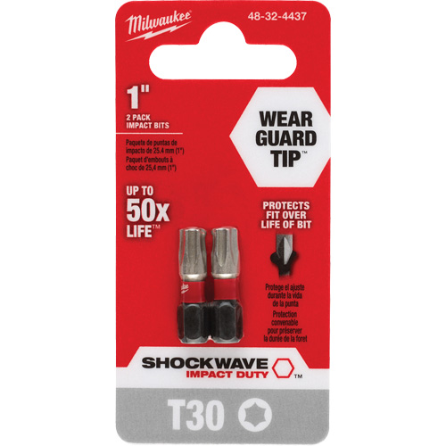 Shockwave Impact Duty Screwdriver Bit, Torx, T-30, 1/4" Drive NTL Industrial