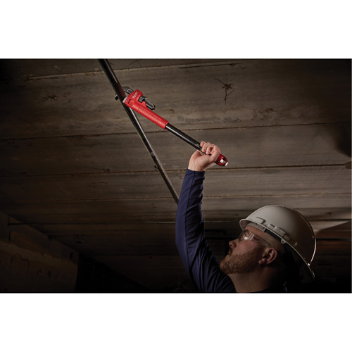 Cl&eacute; &agrave; tuyau adaptable Cheater, Cap des m&acirc;choires 2-1/2", Longueur 18"/24"/10", Fini Rev&ecirc;tement en poudre, Prise Ergonomique NTL Industrial