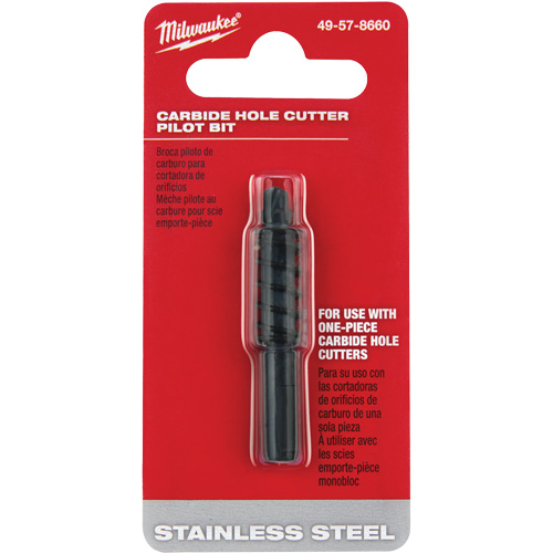 Carbide Hole Cutter Pilot Bit, 3/16" Depth of Cut NTL Industrial
