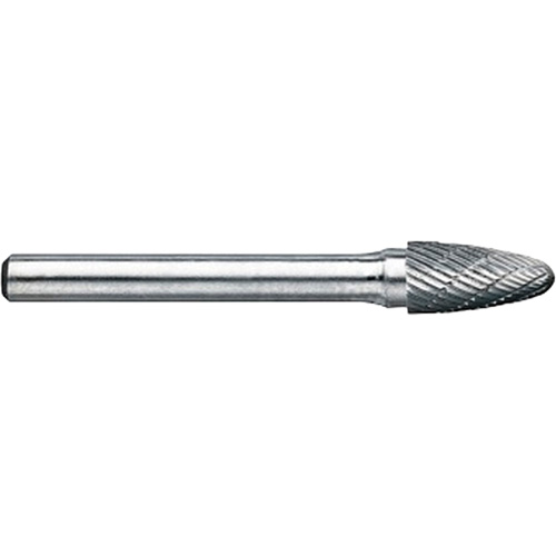 DRILLCO Magnum Double Cut Solid Carbide Burr, SG-1, 1/4" Dia., 1/4" Shank, 5/8" Depth of Cut NTL Industrial