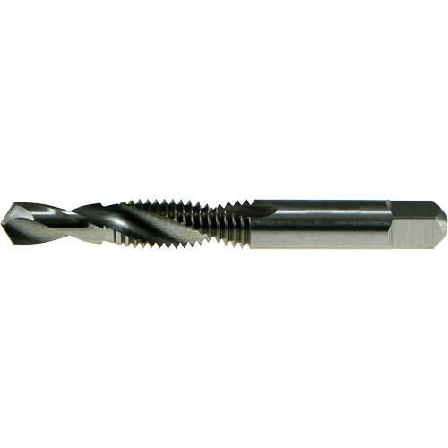 Taraud et foret combin&eacute; DRILLCO, #4, Acier rapide, Pointe de 118° NTL Industrial