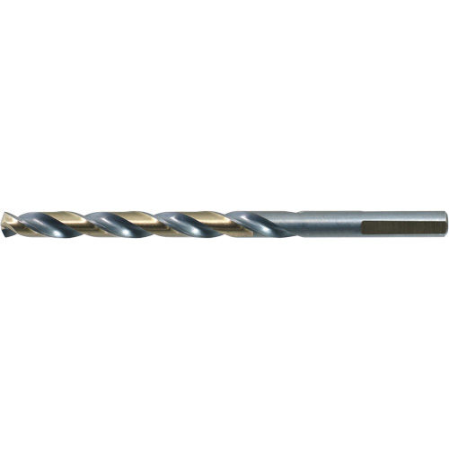 Foret &agrave; queue r&eacute;duite et &agrave; 3 m&eacute;plats courte &agrave; tige DRILLCO, Acier rapide, 1/16", 1-7/8" lo, 7/8" Cannelure, 140° Angle NTL Industrial