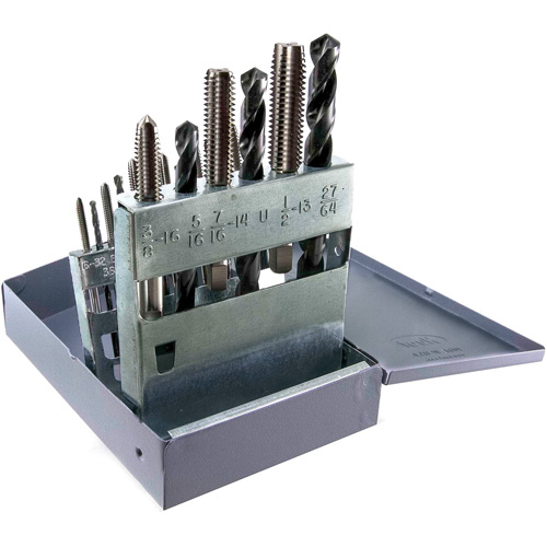 Jeu de tarauds & forets Drillco, 18 morcea NTL Industrial