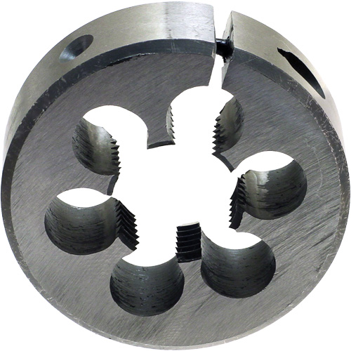Fili&egrave;re ronde ajustable pour tuyaux DRILLCO, dia. 1", Filet de 1/8"-27, Acier rapide NTL Industrial