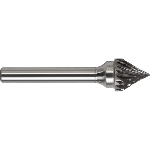 DRILLCO Single Cut 60° Cone Burr, SJ-1 NTL Industrial