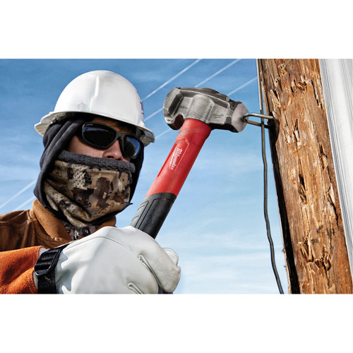 Marteau de monteur de lignes 4-en-1, 32 oz, Prise en Fibre de verre, 15" lo NTL Industrial