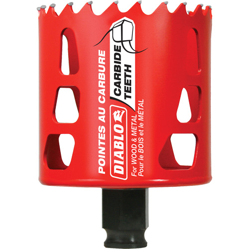 Scie cloche pour bois et m&eacute;tal, 2-5/8", Profondeur de la coupe 2-3/8", Carbure NTL Industrial