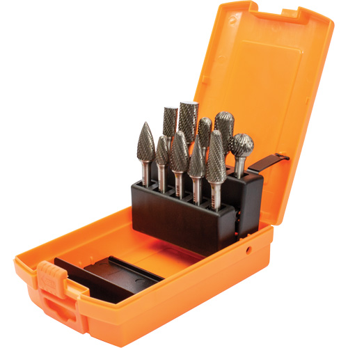 DC Carbide Burr Kit, 10 Pieces NTL Industrial