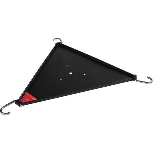 Tablette inf&eacute;rieure pour tr&eacute;pied de nivellement de 6 po avec &eacute;tau &agrave; chaîne NTL Industrial