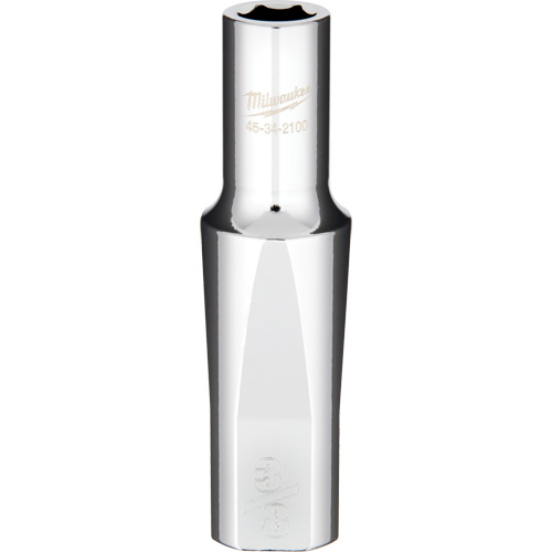 SAE Socket with Four Flat Sides, 3/8", 1/2" Drive, 6 Points, Deep NTL Industrial