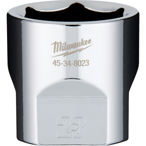Metric Socket with Four Flat Sides, 23 mm, 3/8" Drive, 6 Points NTL Industrial