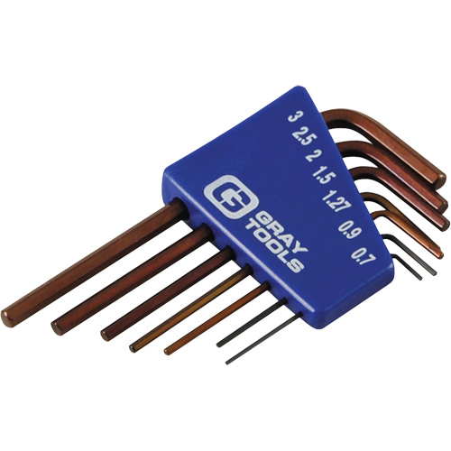 Hex Key Set, 7 Pcs., Metric NTL Industrial