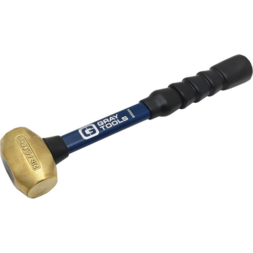 Brass Hammer, 2 lbs. Head Weight, 14" L NTL Industrial