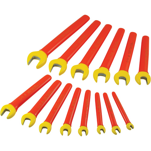 Insulated SAE Open End Wrench Set, 1000 V, 14 Pcs NTL Industrial