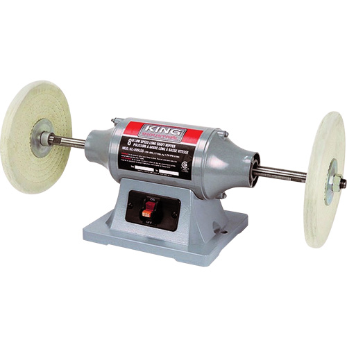 Low-Speed Long Shaft Buffer, 8" Pad, 120 V, 2.5 A, 1750 RPM NTL Industrial