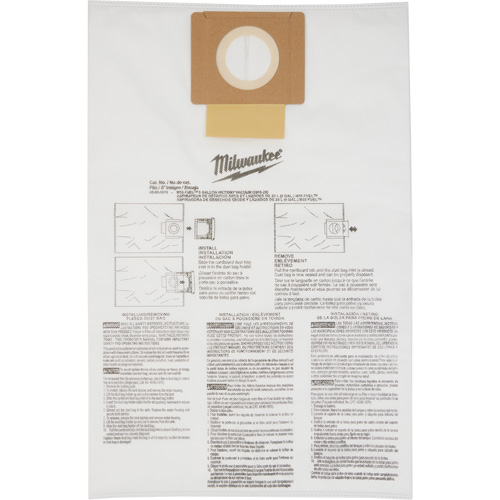 Fleece Dust Bags, 6 US Gal. NTL Industrial