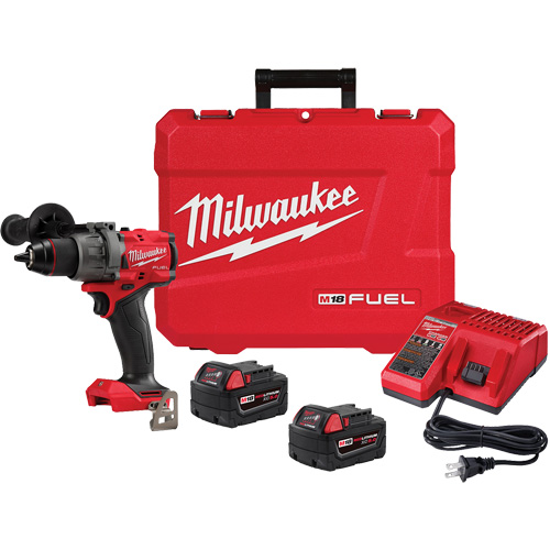 M18 Fuel Hammer Drill/Driver Kit, 1/2" Chuck, 18 V NTL Industrial