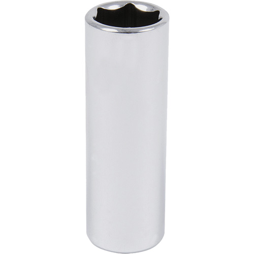 Douille chrom&eacute;e, 9/16", Prise 3/8", 6 pans, Profond NTL Industrial