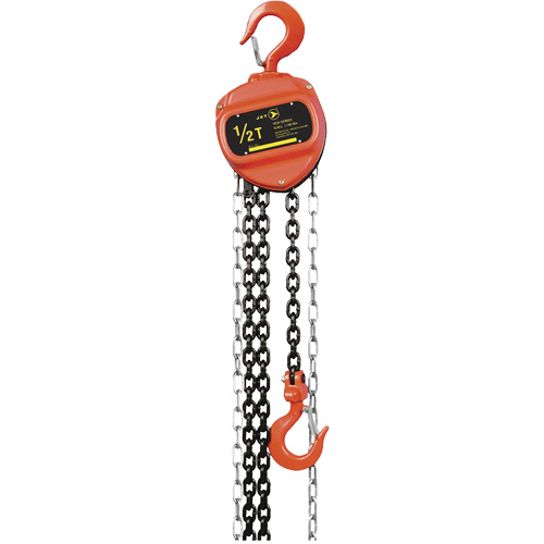 VCH Series Chain Hoist, 20' Lift, 1100 lbs. (0.5 tons) Capacity, Heat-Treated Alloy Steel Chain NTL Industrial