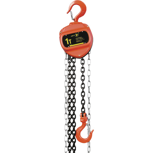 VCH Series Chain Hoist, 10' Lift, 2200 lbs. (1 tons) Capacity, Heat-Treated Alloy Steel Chain NTL Industrial