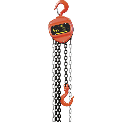 VCH Series Chain Hoist, 20' Lift, 2200 lbs. (1 tons) Capacity, Heat-Treated Alloy Steel Chain NTL Industrial