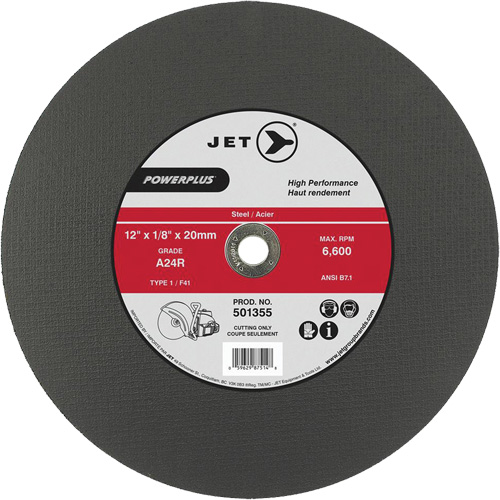 Meule &agrave; tronçonner PowerPlus A24R, 14" x 1/8", Arbre de 20 mm, Type 1, 5500 Tr/min NTL Industrial