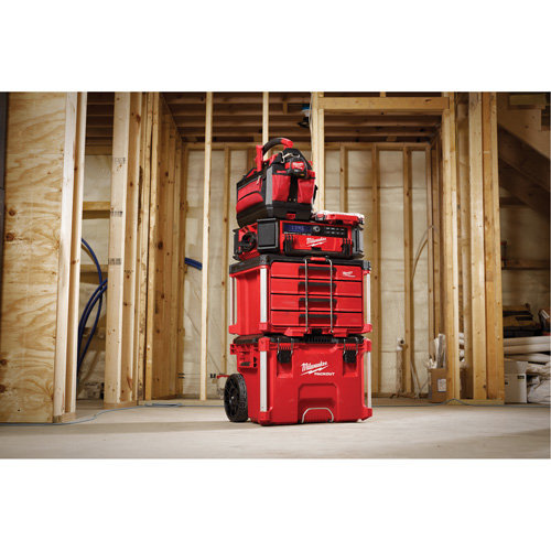 Boîte &agrave; outils avec 4 tiroirs PackOut, 16-3/10" x 22-1/5" x 14-3/10", Rouge NTL Industrial