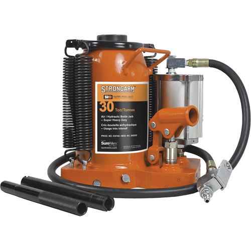 Crics &agrave; bouteille &agrave; air comprim&eacute;, 30 tonne(s), Air comprim&eacute;/hydraulique NTL Industrial