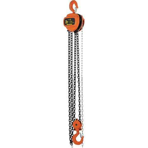 VHC Series Chain Hoists, 10' Lift, 6600 lbs. (3 tons) Capacity, Alloy Steel Chain NTL Industrial