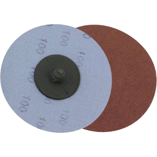 Support en tissu pour disques de ponçage pour rectifieuses — pour l'acier, 3" dia., Grain 36, Oxyde d'aluminium NTL Industrial