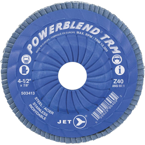 Trimmable Flap Discs, 5" x Type 29, Z80 Grit, Zirconium NTL Industrial