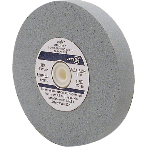 GC675M Meules pour rectifieuses d'&eacute;tabli, 6" x 3/4", Arbre 1", Carbure de silicium NTL Industrial