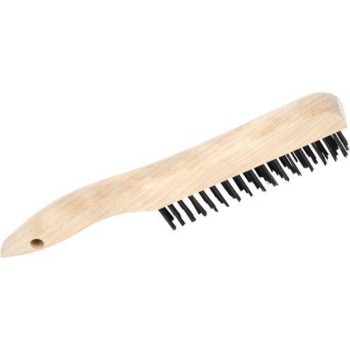 4SH Brosse &agrave; r&eacute;curer manuelle, Acier au carbone, 4 x 16 rangs de fils, Longueur 10" NTL Industrial