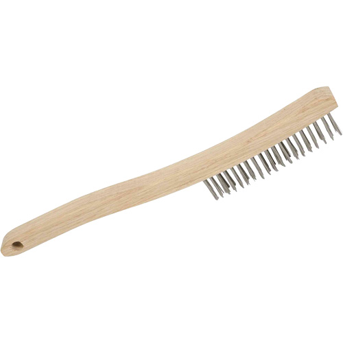 3LHSS Brosse &agrave; r&eacute;curer manuelle, Acier inoxydable, 3 x 19 rangs de fils, Longueur 13-3/4" NTL Industrial