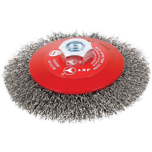 BC514T Brosses coniques &agrave; fils cr&ecirc;p&eacute;s pour meuleuses angulaires NTL Industrial