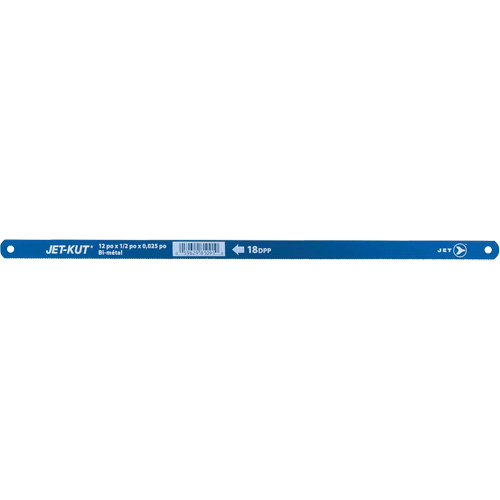 Hacksaws Replacement Blades, Bi-Metal/High Speed Steel, 12" L, 18 TPI NTL Industrial