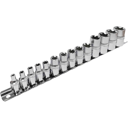 SS314TS  Standard External Socket Sets, Torx&reg;, 1/2"/1/4"/3/8" Drive, 14 Pcs NTL Industrial
