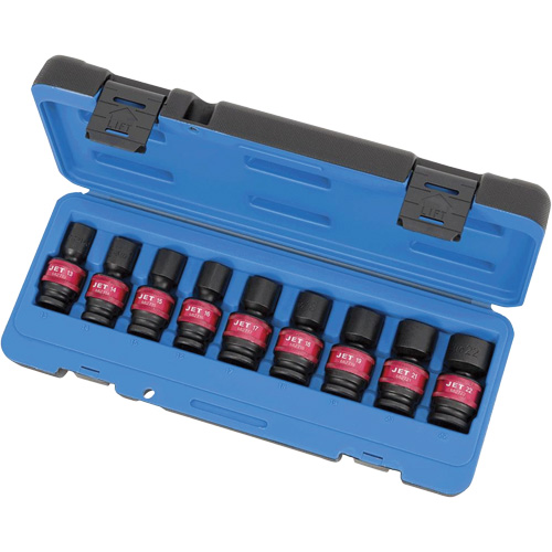 PSU912M Jeux de douilles universelles, 9 Mcx, Chocs, Prise de 1/2" NTL Industrial