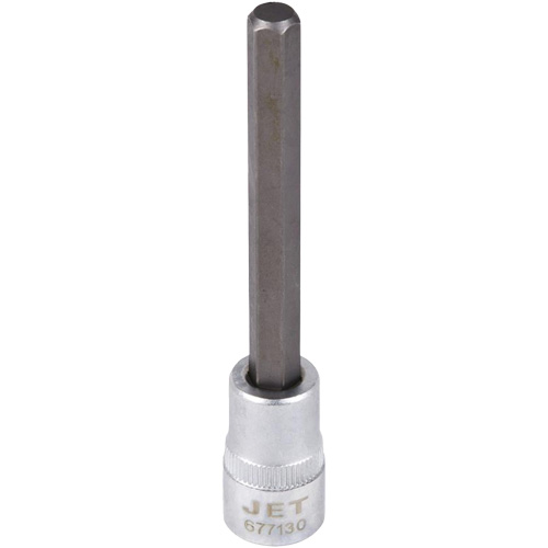 Extra-Long Bit Sockets, Hex, 3/8" x 4" L, 3/8" Drive NTL Industrial