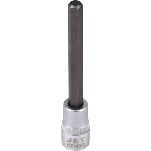 Extra-Long Bit Sockets, Hex, 5/16" x 4" L, 3/8" Drive NTL Industrial