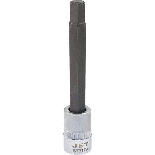 Tr&egrave;s longues douilles &agrave; embout, Hexagonale, 9 mm x 4" lo, Prise 3/8" NTL Industrial