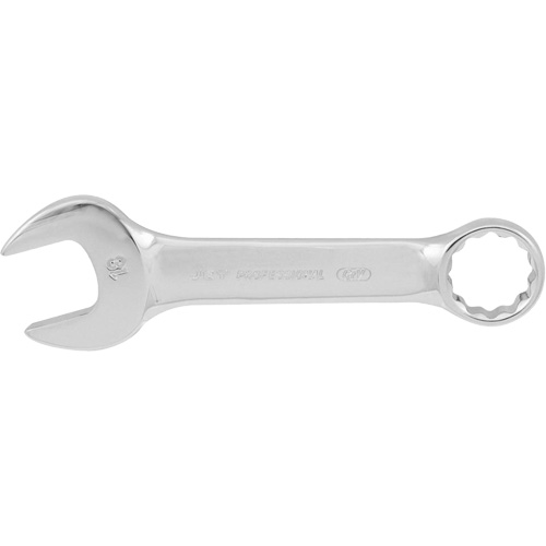 Stubby Combination Wrenches, 18 mm, Chrome Finish NTL Industrial