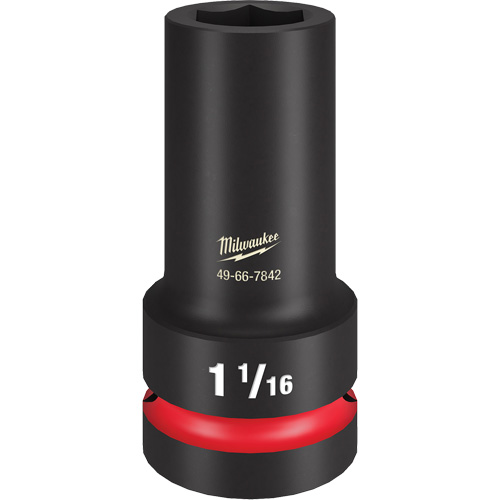 Shockwave Impact Duty Thin Wall Extra Socket, Impact, 1-1/16", 1" Drive, 6 Points, Deep NTL Industrial
